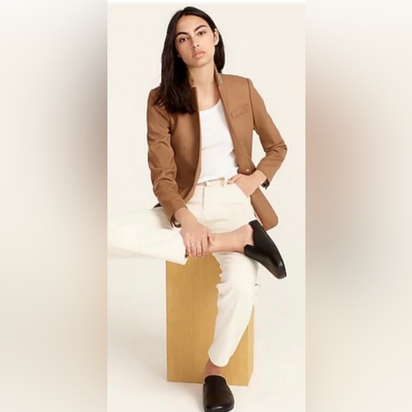 J. Crew Regent Blazer - Wool Flannel - Camel - Picture 1 of 10